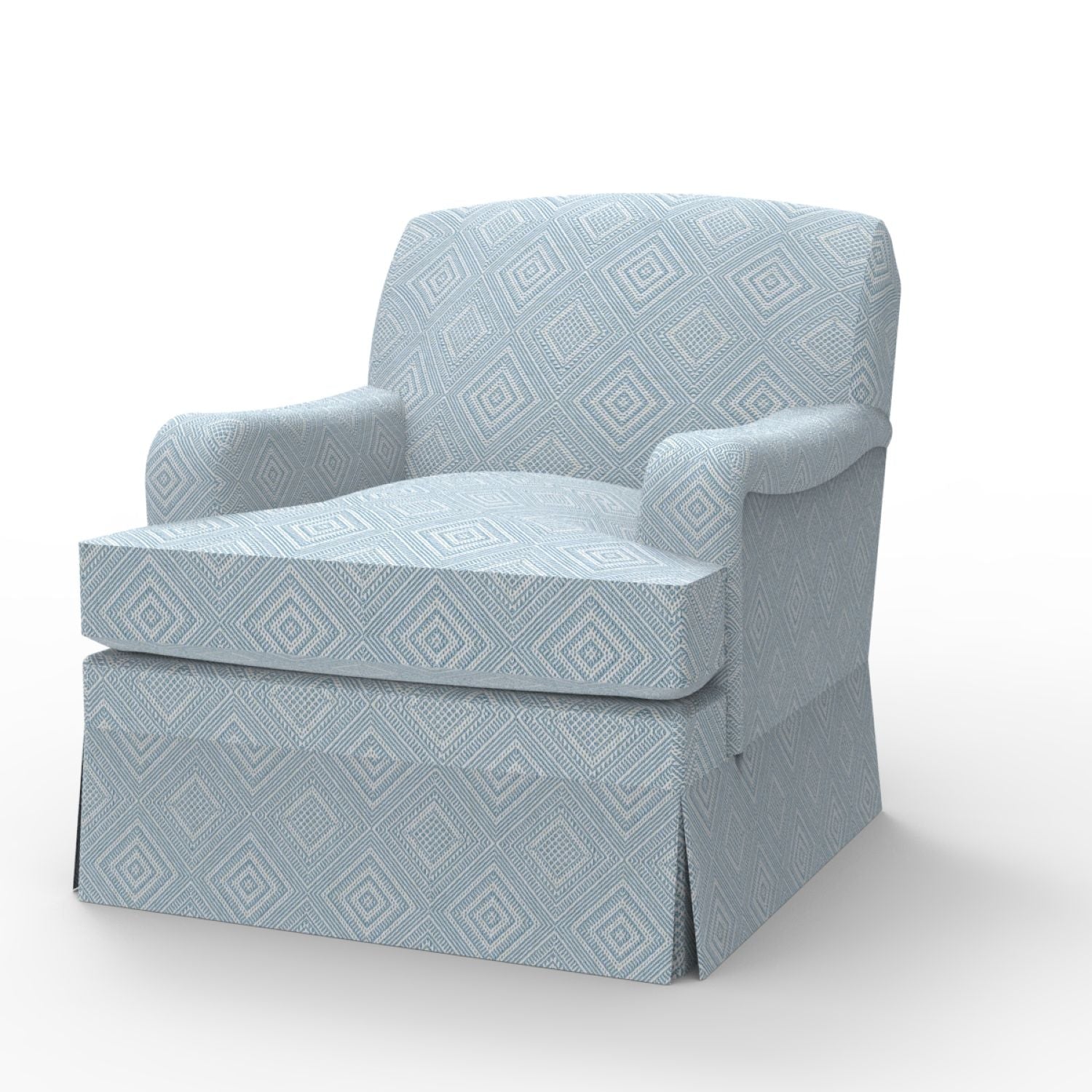 Stratford Slipcovered Armchair with Skirt