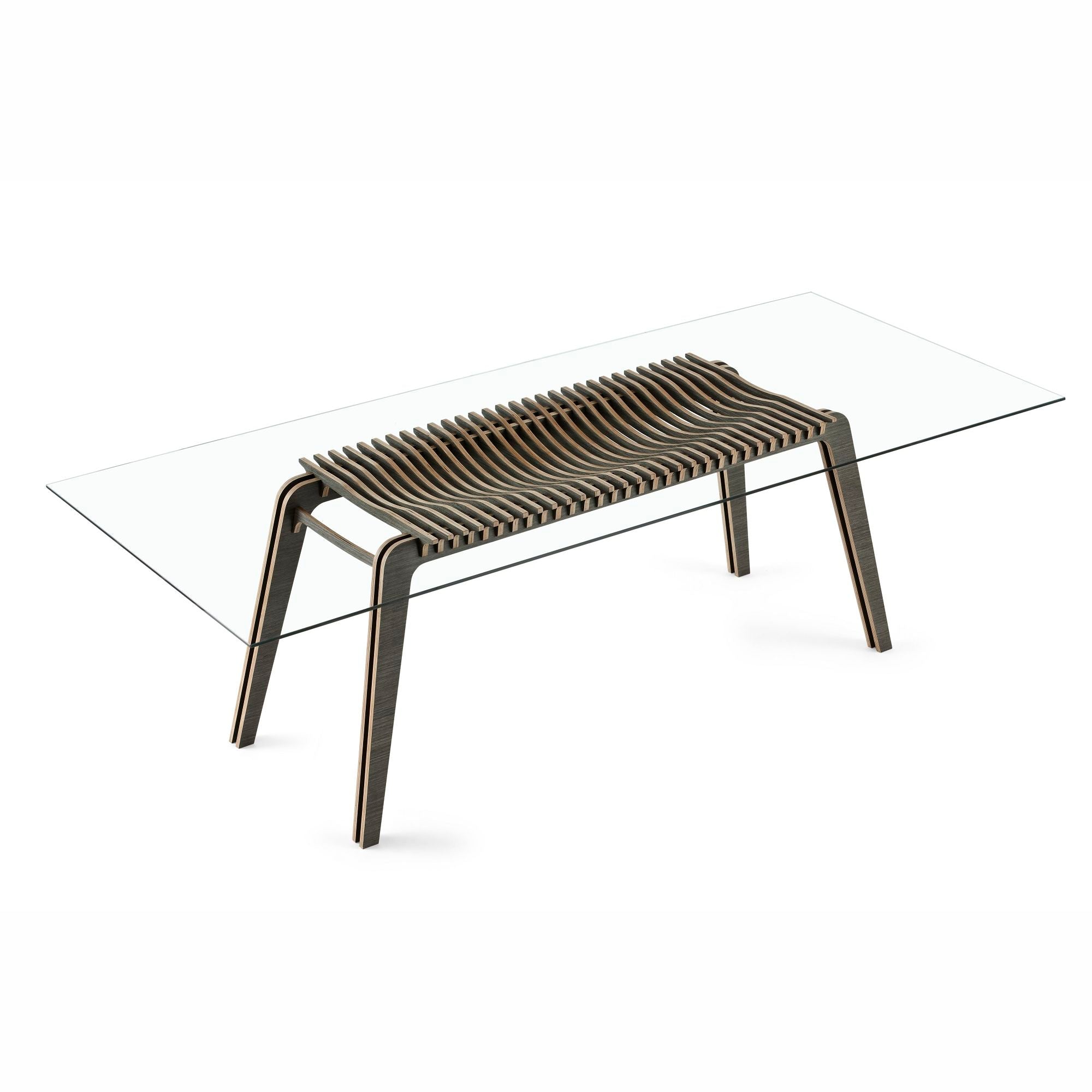 Hiab | Large Glass Top 10 Seat Dining Table