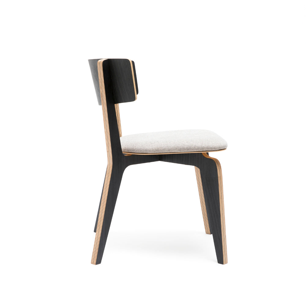 Pouzet 402 | Hourglass Birch Plywood Chair