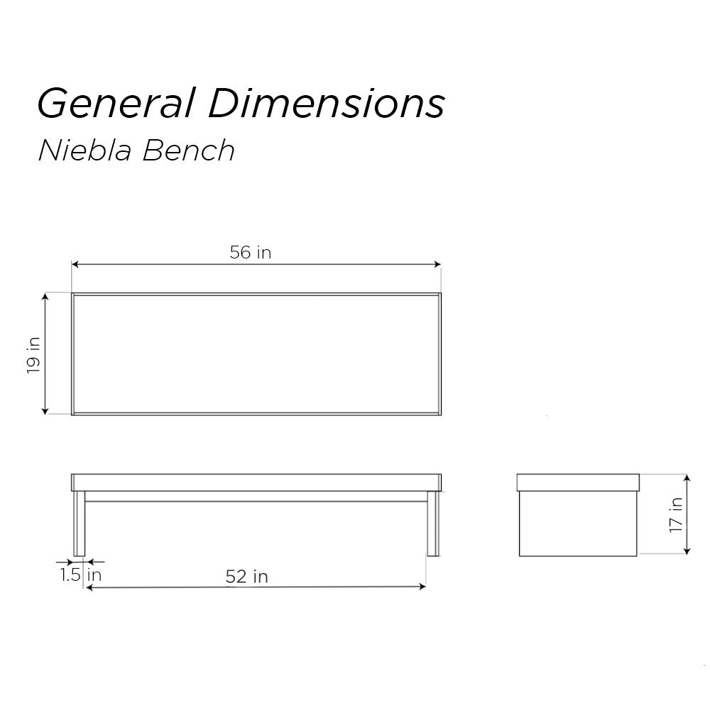 Niebla Bench