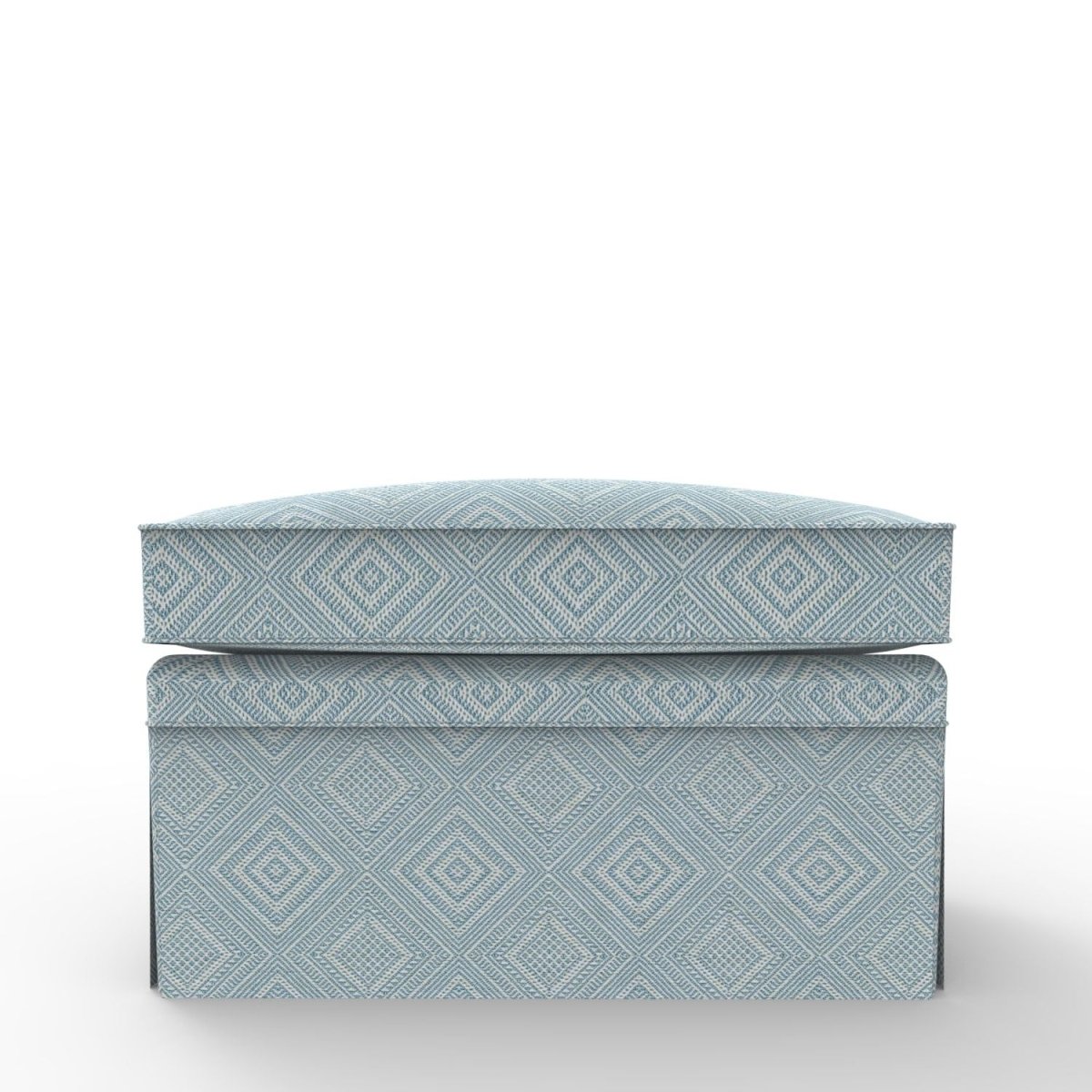 London Upholstered Ottoman with Skirt - Furniture