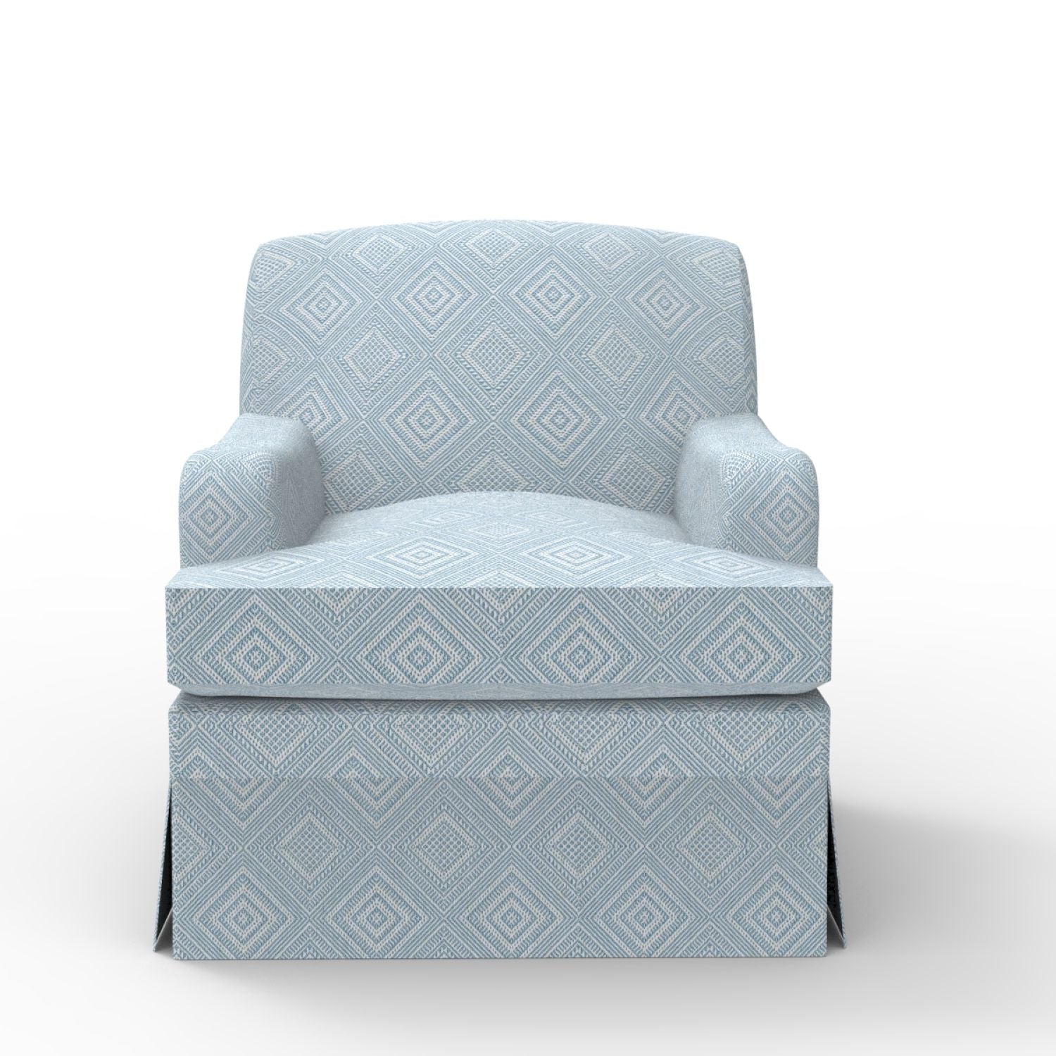 Stratford Slipcovered Armchair with Skirt