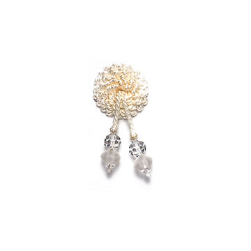 BEADED BUTTON | ICE
