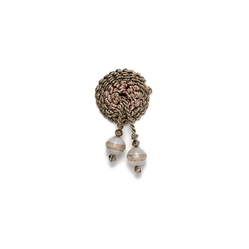 BEADED BUTTON | STONE