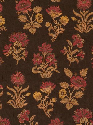 Floral Motif | Chocolat - Upholstery - Fabric