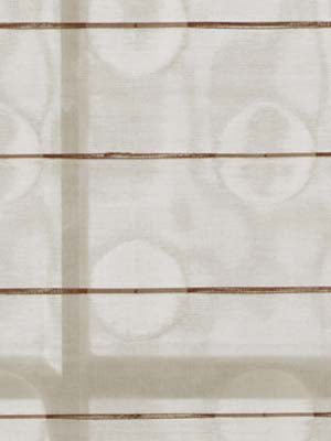 SHEER CIRCLES | CHOCOLATE - Drapery - Fabric