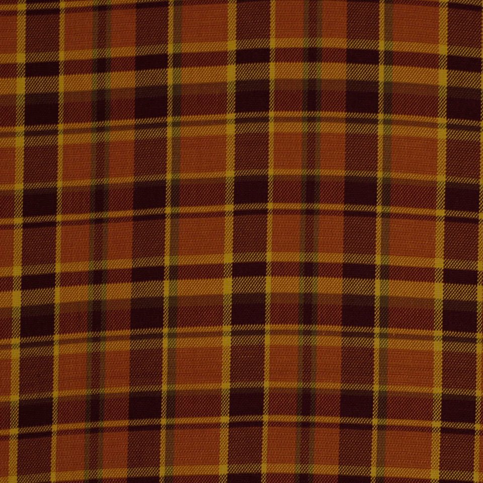 Hopsack Plaid | Persimmon - Upholstery - Fabric