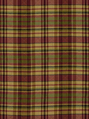 QUILTED PLAID | POMEGRANATE - Upholstery - Fabric