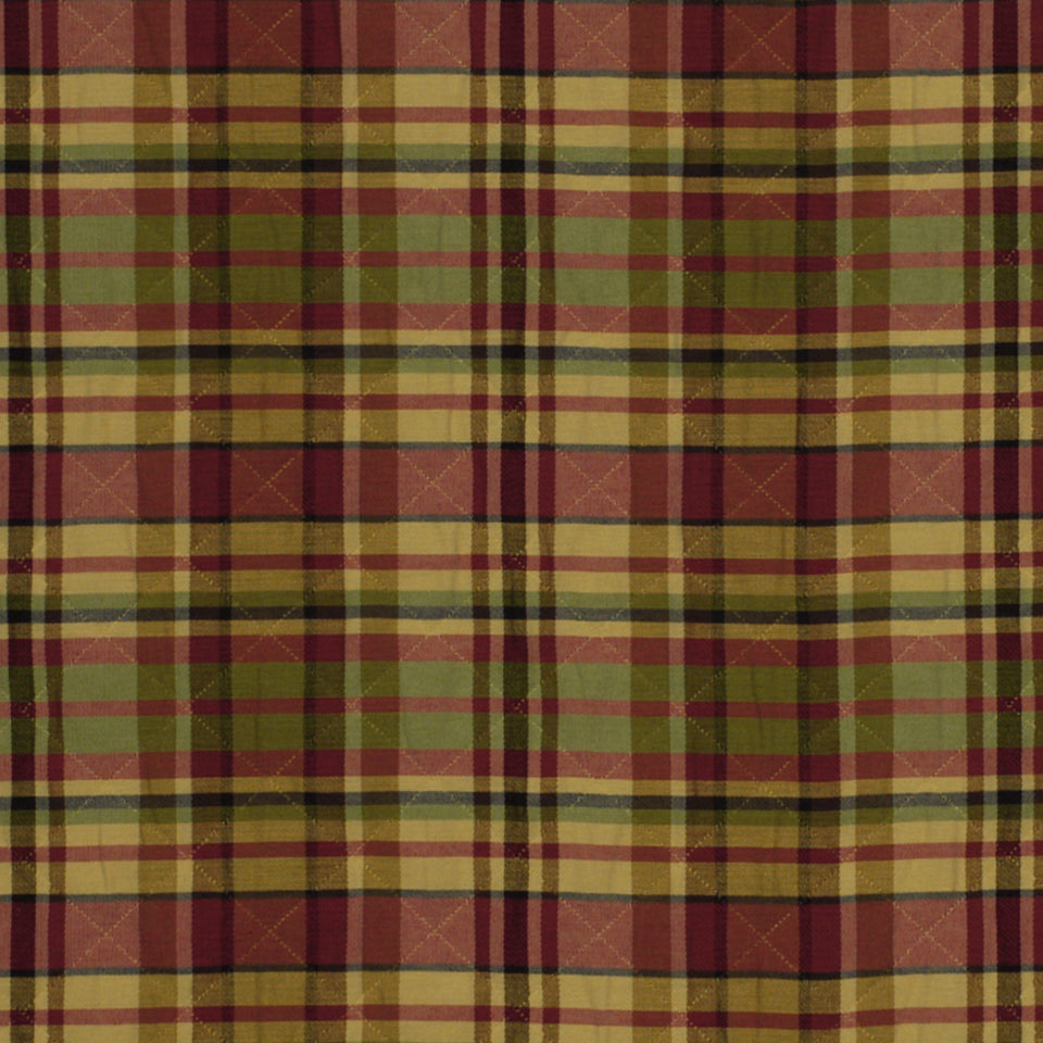 QUILTED PLAID | POMEGRANATE
