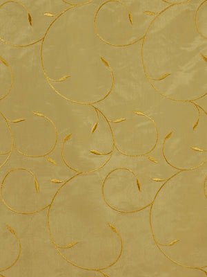 TWINING LEAVES | GOLD - Drapery - Fabric