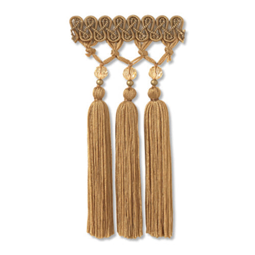 LATTICE TASSELS | BRASS