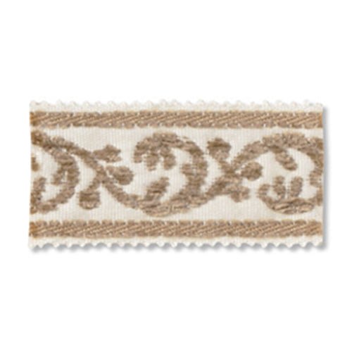 Velour Scroll | Porcelain - Trim