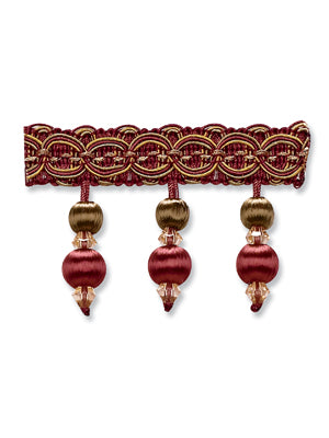 TRAD BEAD FRING | CLARET