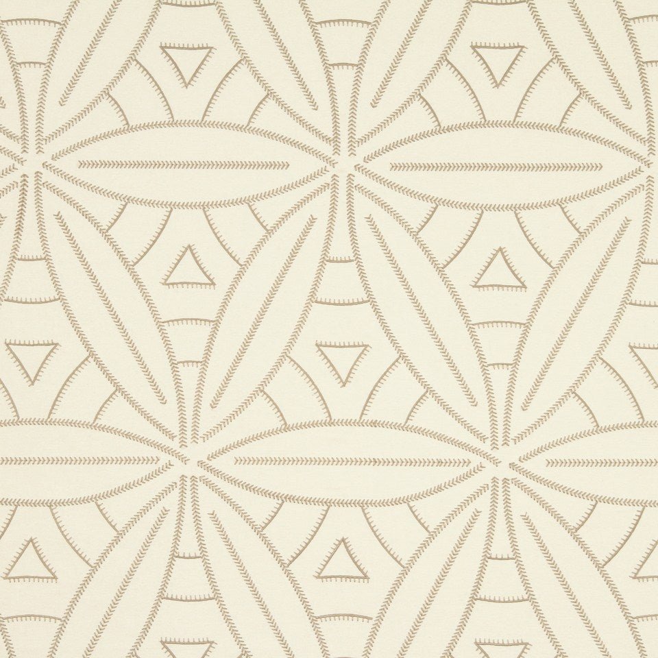 Leafy Stitch | Stucco - Upholstery - Fabric