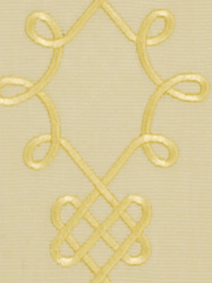 Line Scroll | Yellow Lotus