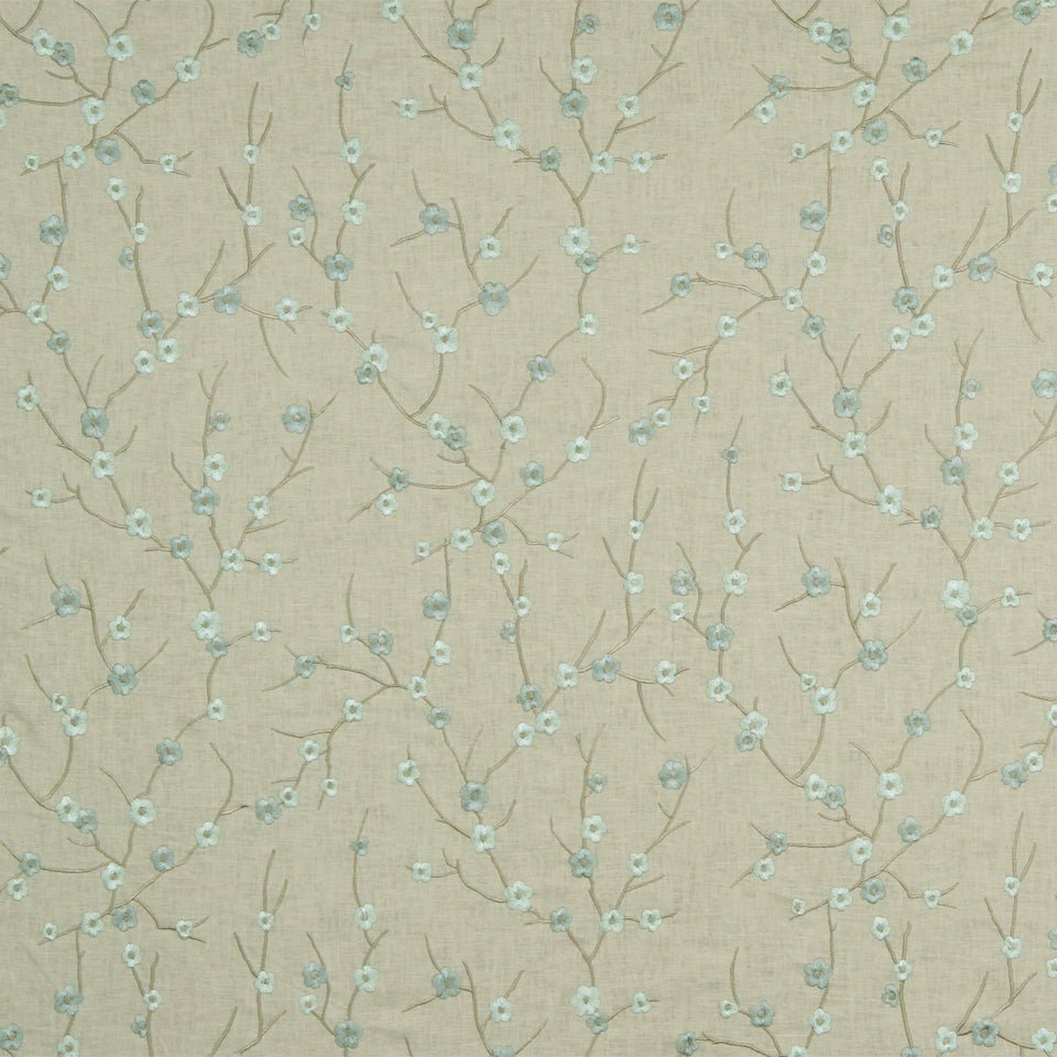 BUDDING PETALS | PLATINUM - Drapery - Fabric