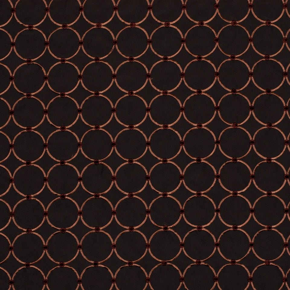 CIRCLE RINGS | MINK - Drapery - Fabric