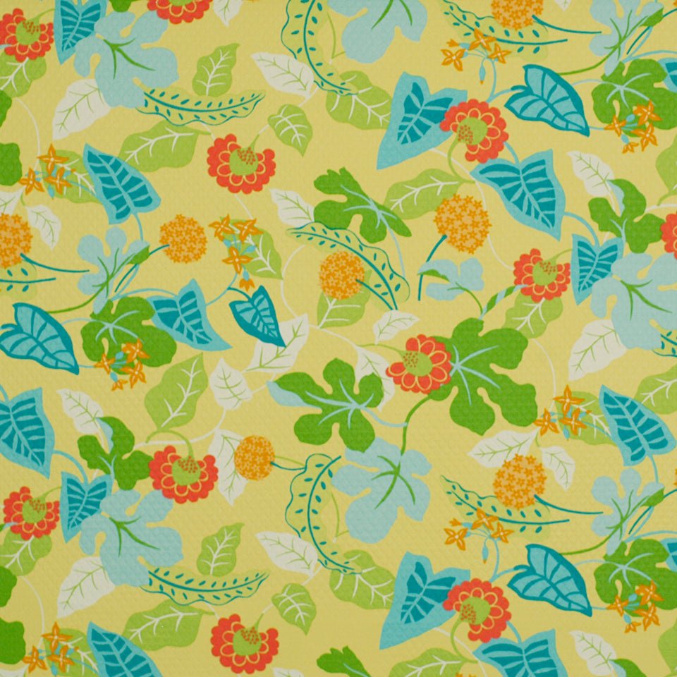 BAJA FLORAL EM | LEMON - Drapery - Fabric
