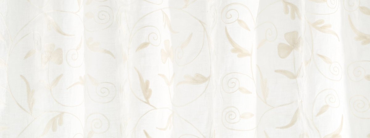 SWIRLING LEAF | PEARL - Drapery - Fabric