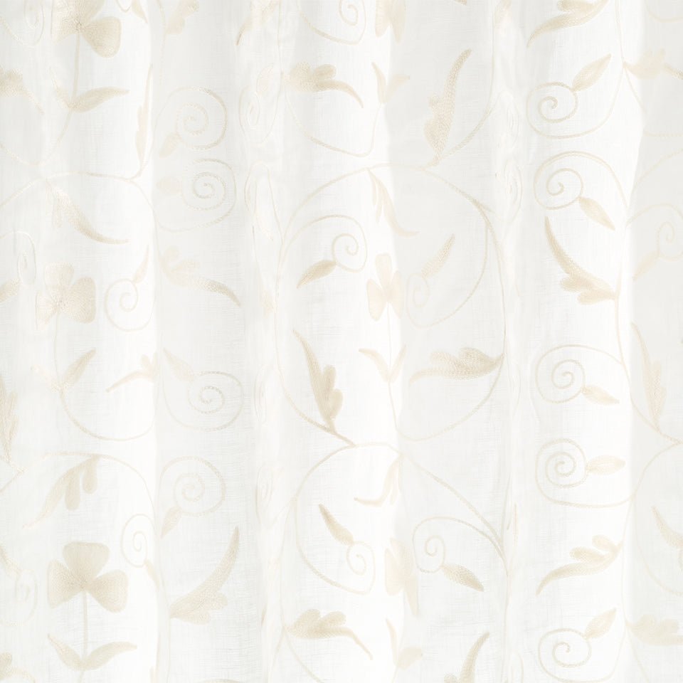 SWIRLING LEAF | PEARL - Drapery - Fabric