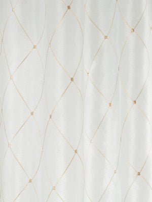 LINED DIAMONDS | CREAM - Drapery - Fabric