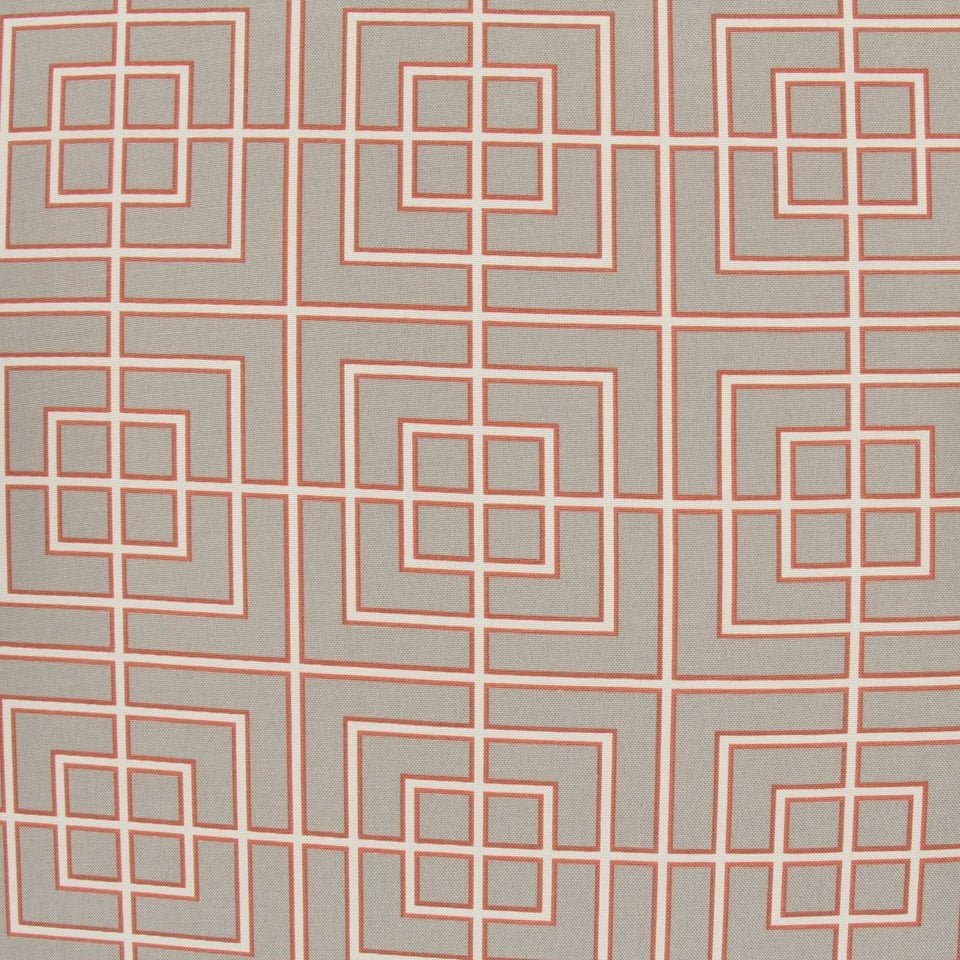 Fretscene | Coral - Drapery - Fabric
