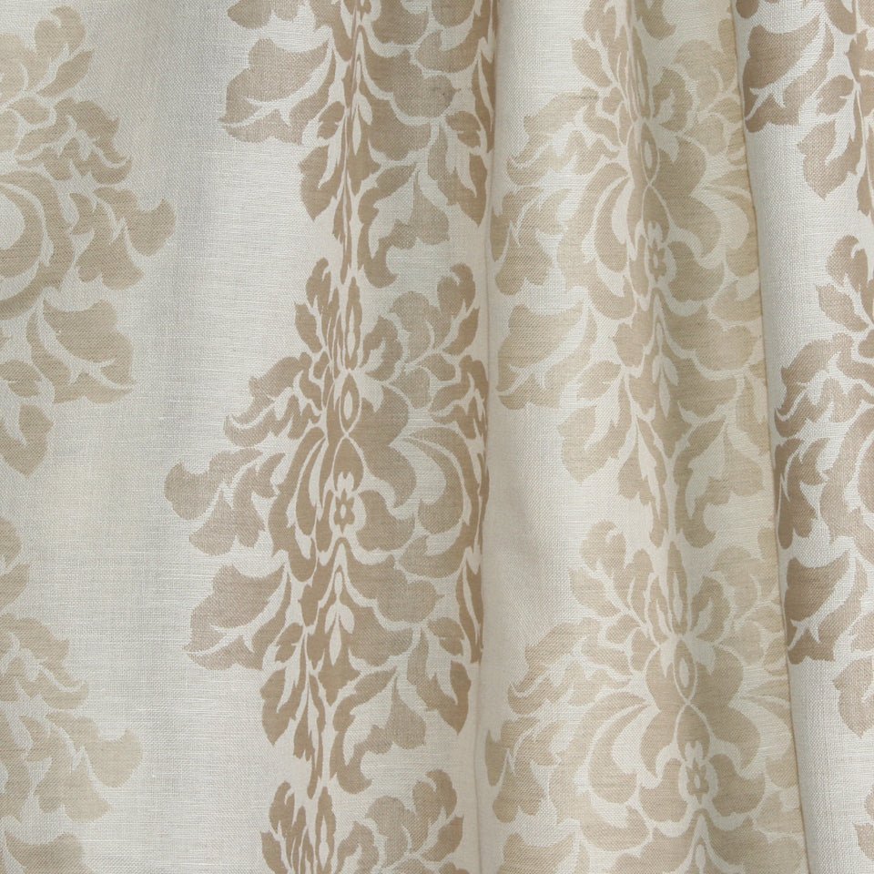 Faint Florals | Natural - Drapery - Fabric