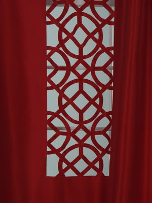 LASER LATTICE | SCARLET - Drapery - Fabric