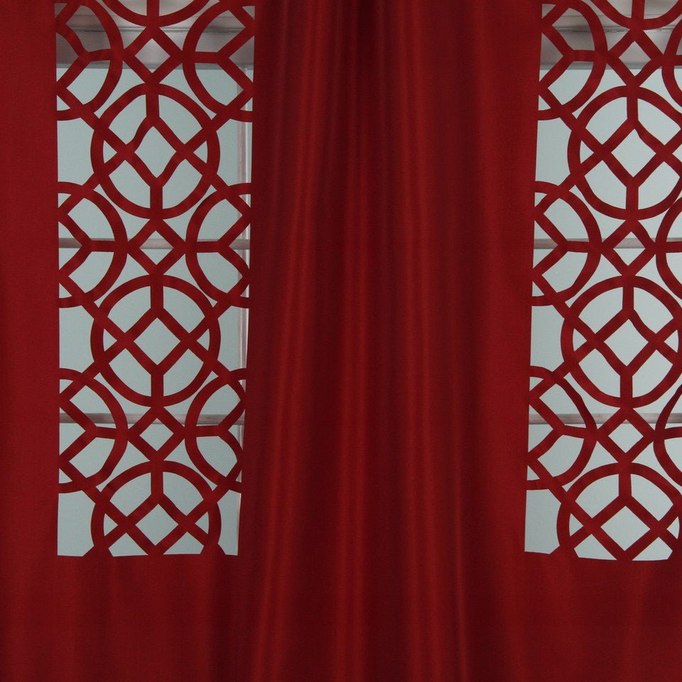 LASER LATTICE | SCARLET - Drapery - Fabric