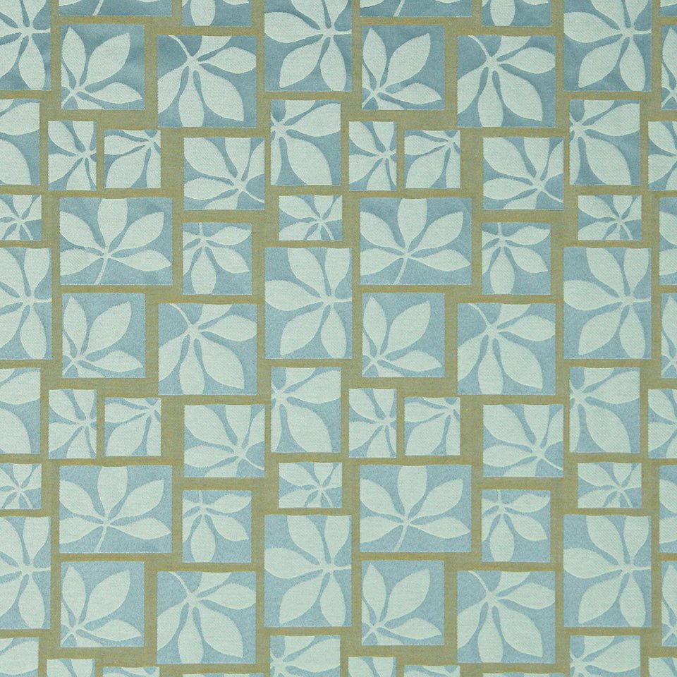 SQUARED LEAF | LAKE - Upholstery - Fabric