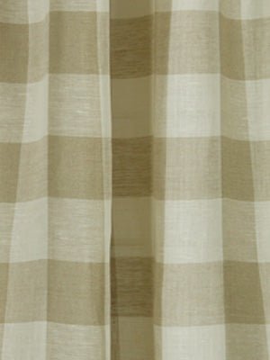 STITCHED BLOCK | LINEN - Drapery - Fabric