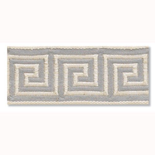 Greek Key Braid | Silver - Trim
