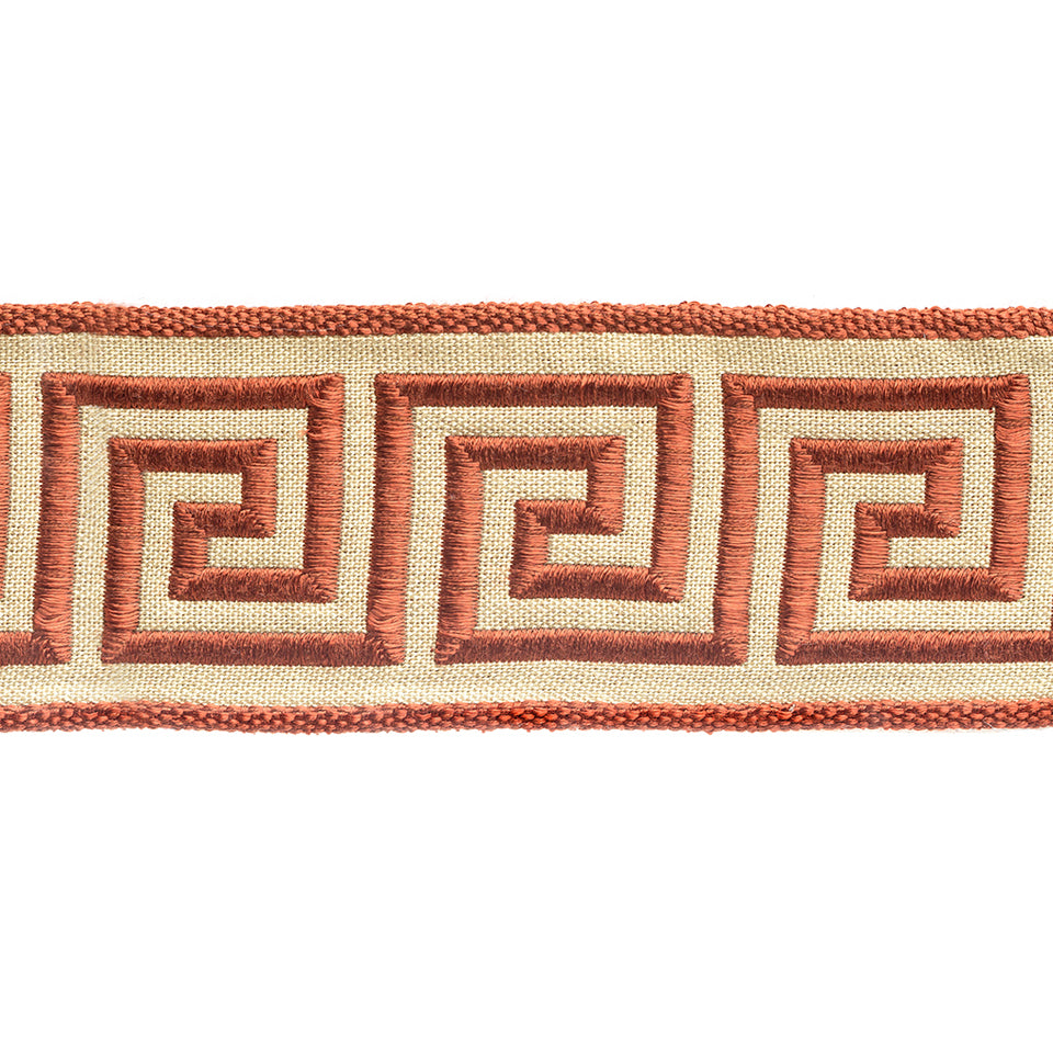 Greek Key Braid | Persimmon