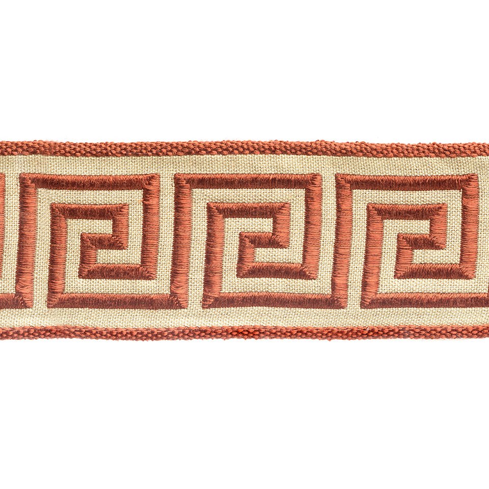Greek Key Braid | Persimmon - Trim