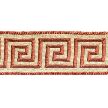 Greek Key Braid | Persimmon - Trim