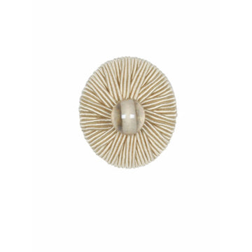 RIBBED BUTTON | BONE