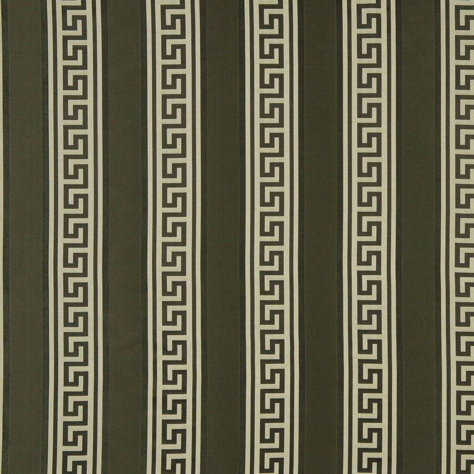 Meander Stripe | Walnut - Drapery - Fabric