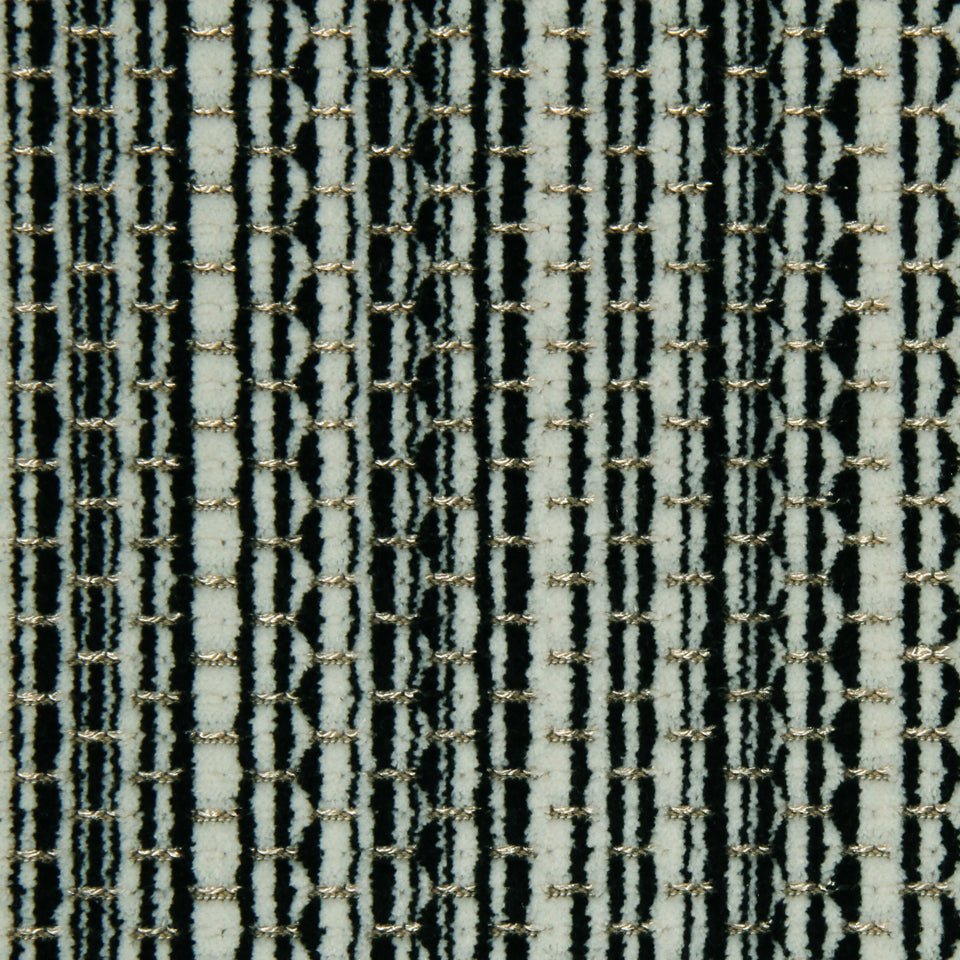Davis Stripe | Black And White - Upholstery - Fabric
