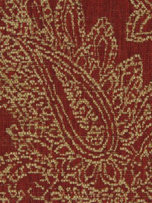 Paisley Puff | Red Hot - Upholstery - Fabric