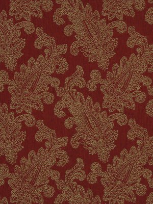 Paisley Puff | Red Hot - Upholstery - Fabric