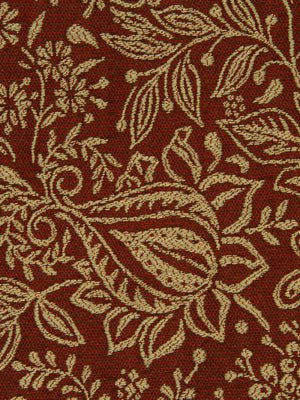 FLORAL FINERY | RED HOT - Upholstery - Fabric