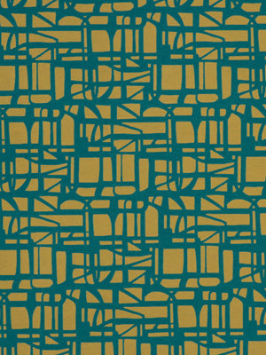 GRIDDED MAZE | TURQUOISE