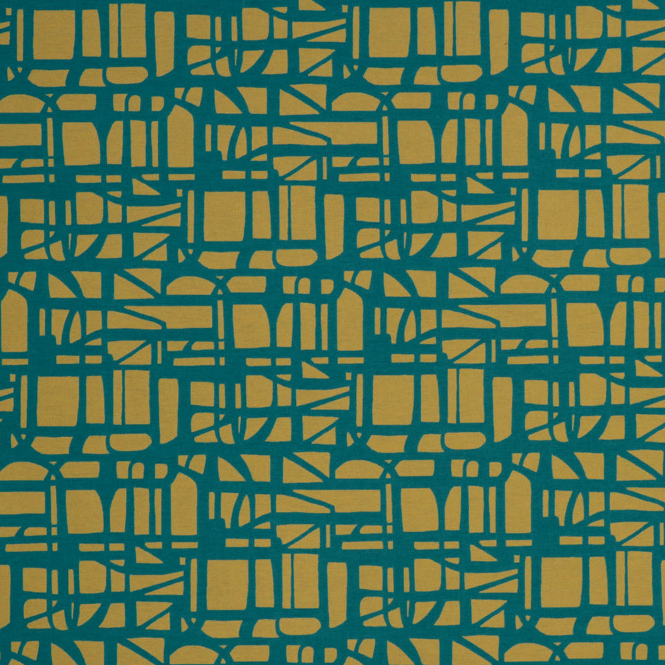GRIDDED MAZE | TURQUOISE