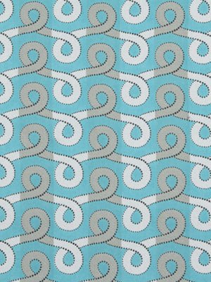 GRACEFUL SWIRL | TURQUOISE - Upholstery - Fabric