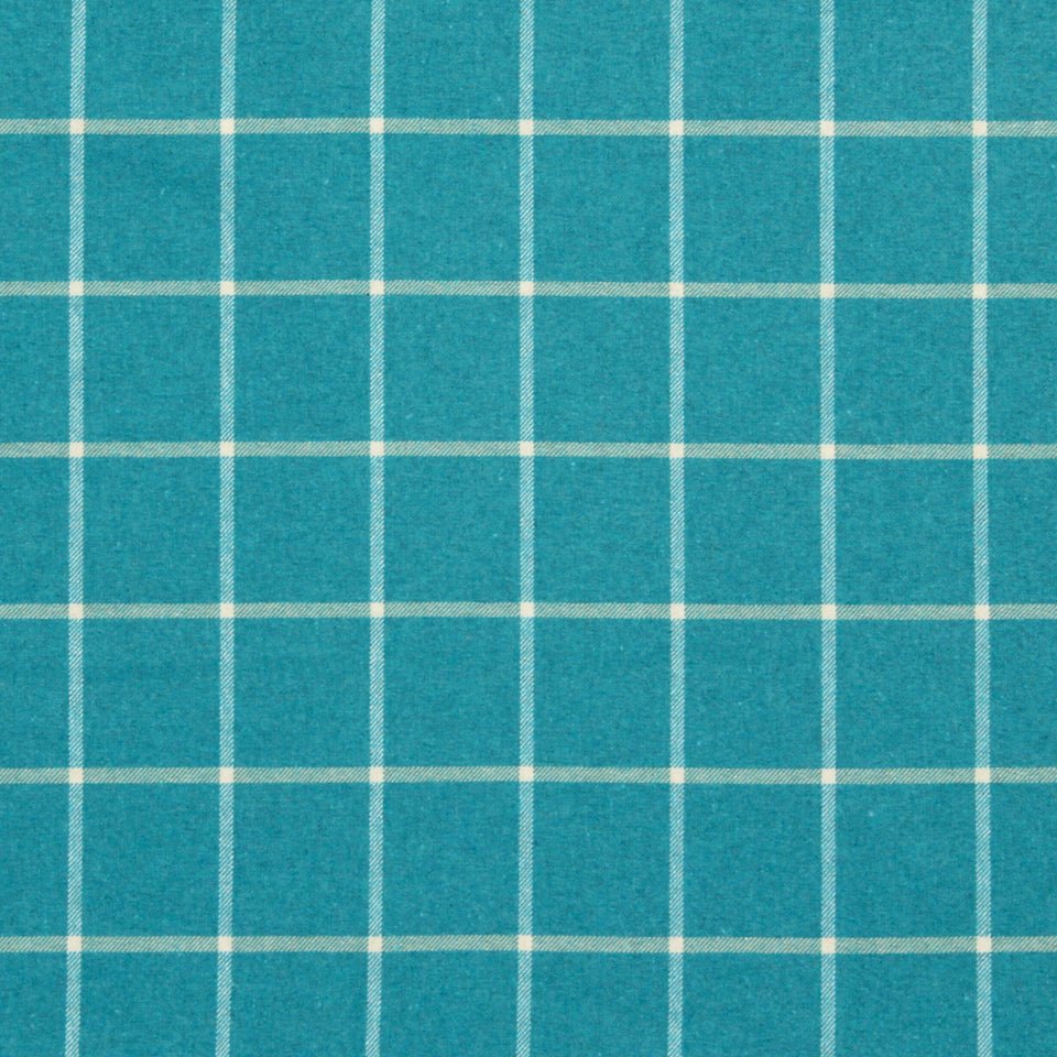Helios Plaid | Turquoise - Upholstery - Fabric