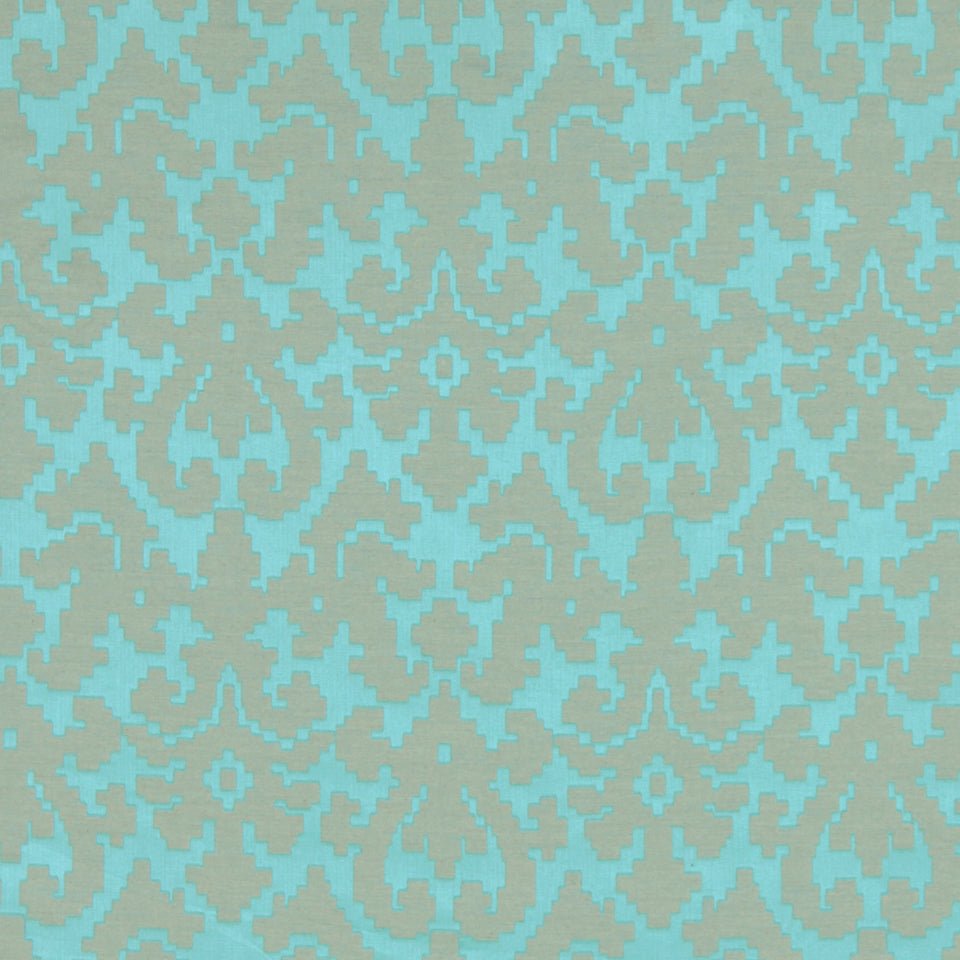 PUZZLE PLAY | TURQUOISE - Upholstery - Fabric