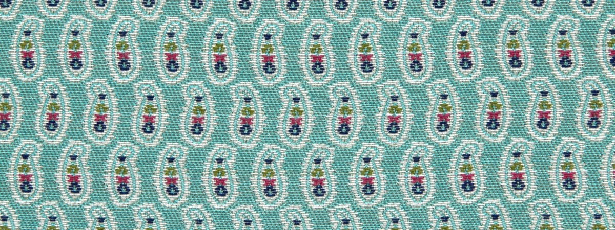SMALL PAISLEY | TURQUOISE - Upholstery - Fabric