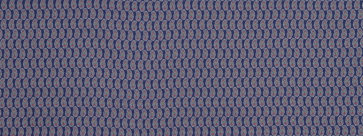 SMALL PAISLEY | COBALT - Upholstery - Fabric