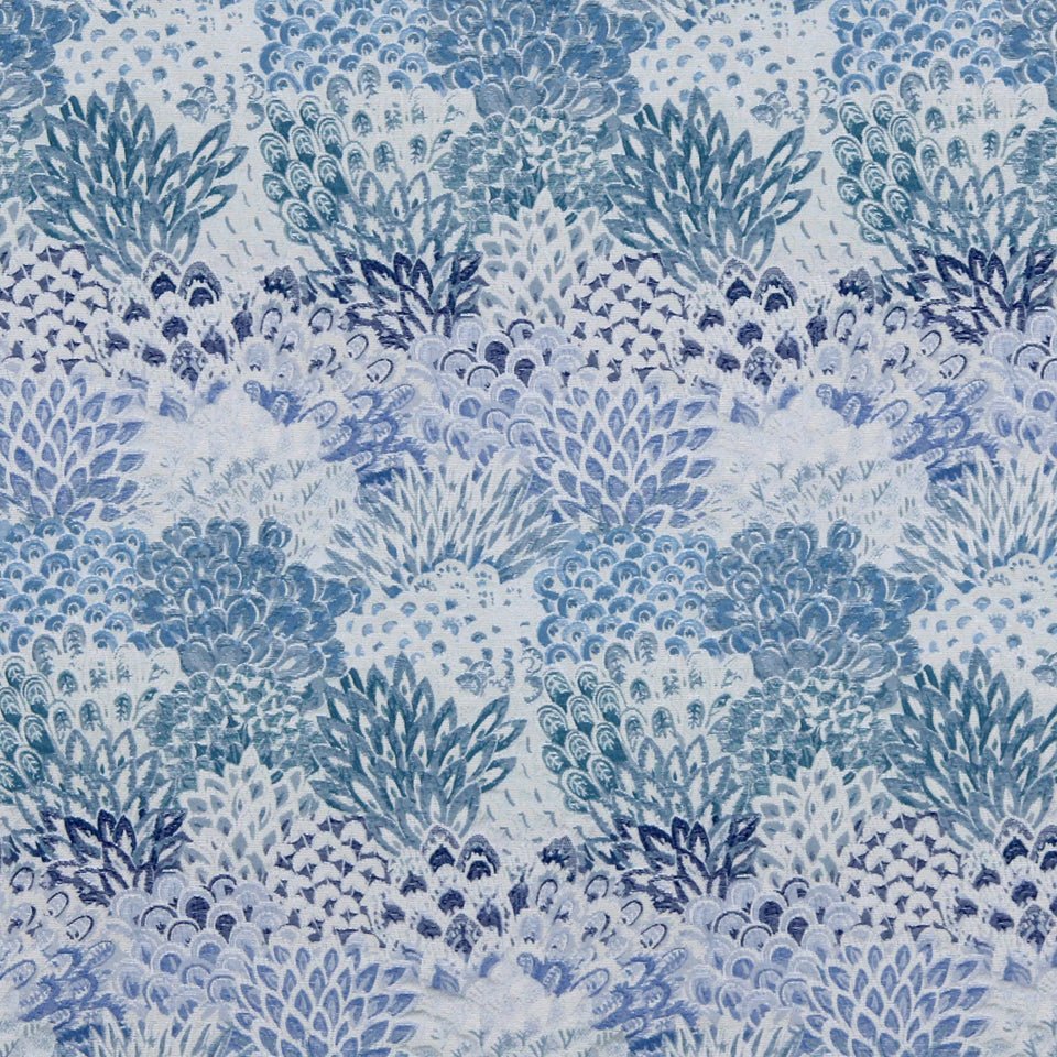 FEATHER FANS | COBALT - Upholstery - Fabric