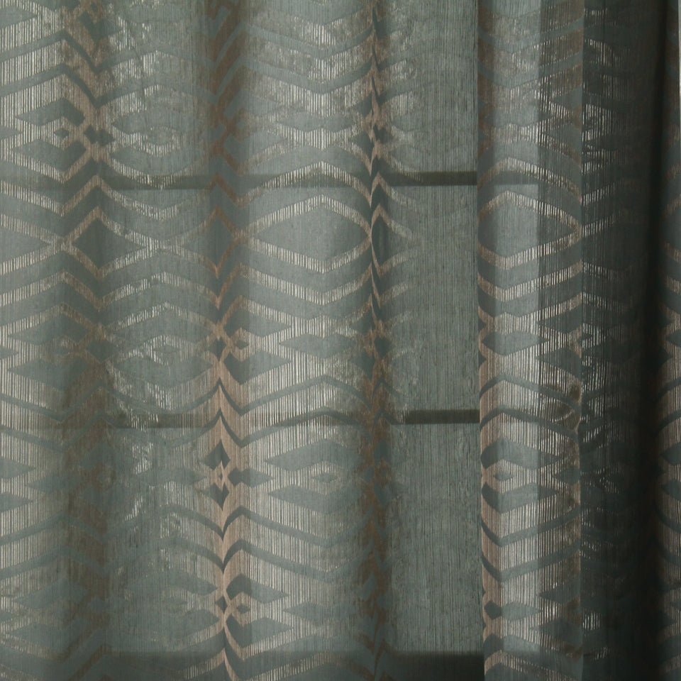 Glimmer Effect | Black Silver - Drapery - Fabric